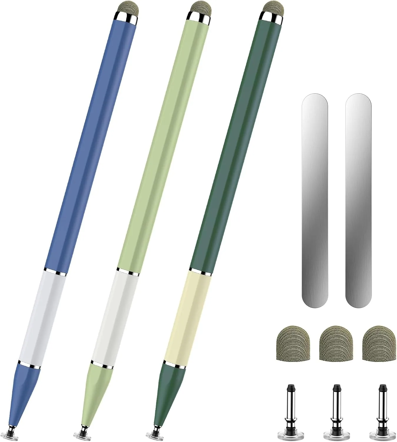 Bopomofo Stylus Pen for Touchscreen,3PCS 2-in-1 Magnetic Stylus Pen