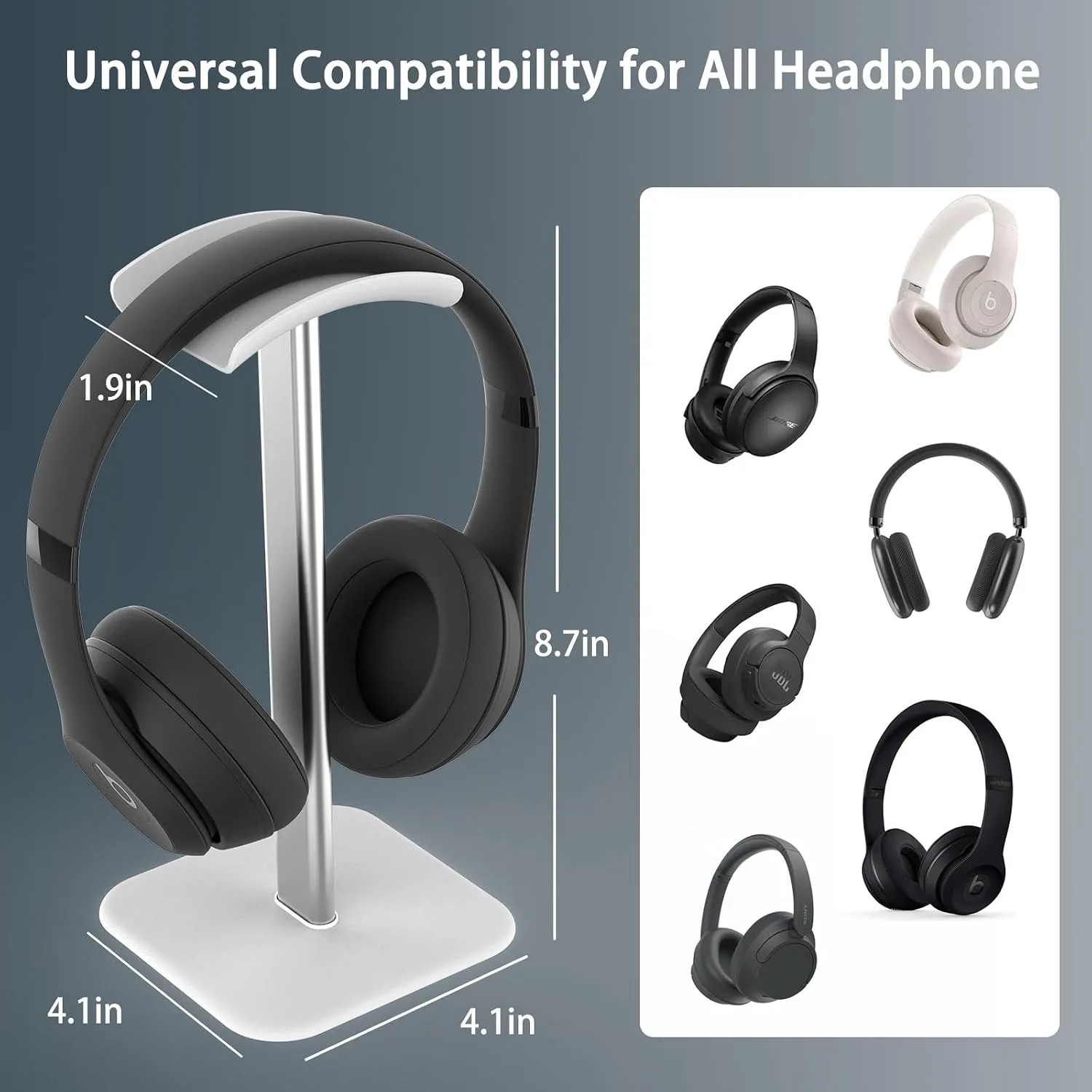 Headphone Stand for Desk - Headset Stand Headphone Holder (White_2 Pack)