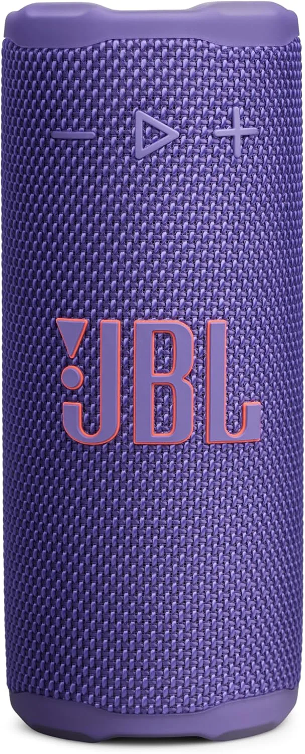 JBL Grip Portable Bluetooth Speaker, Waterproof, Ambient Light - Purple