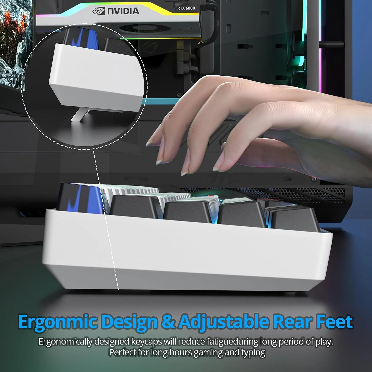 Owpkeenthy 60% Wired Mechanical Keyboard