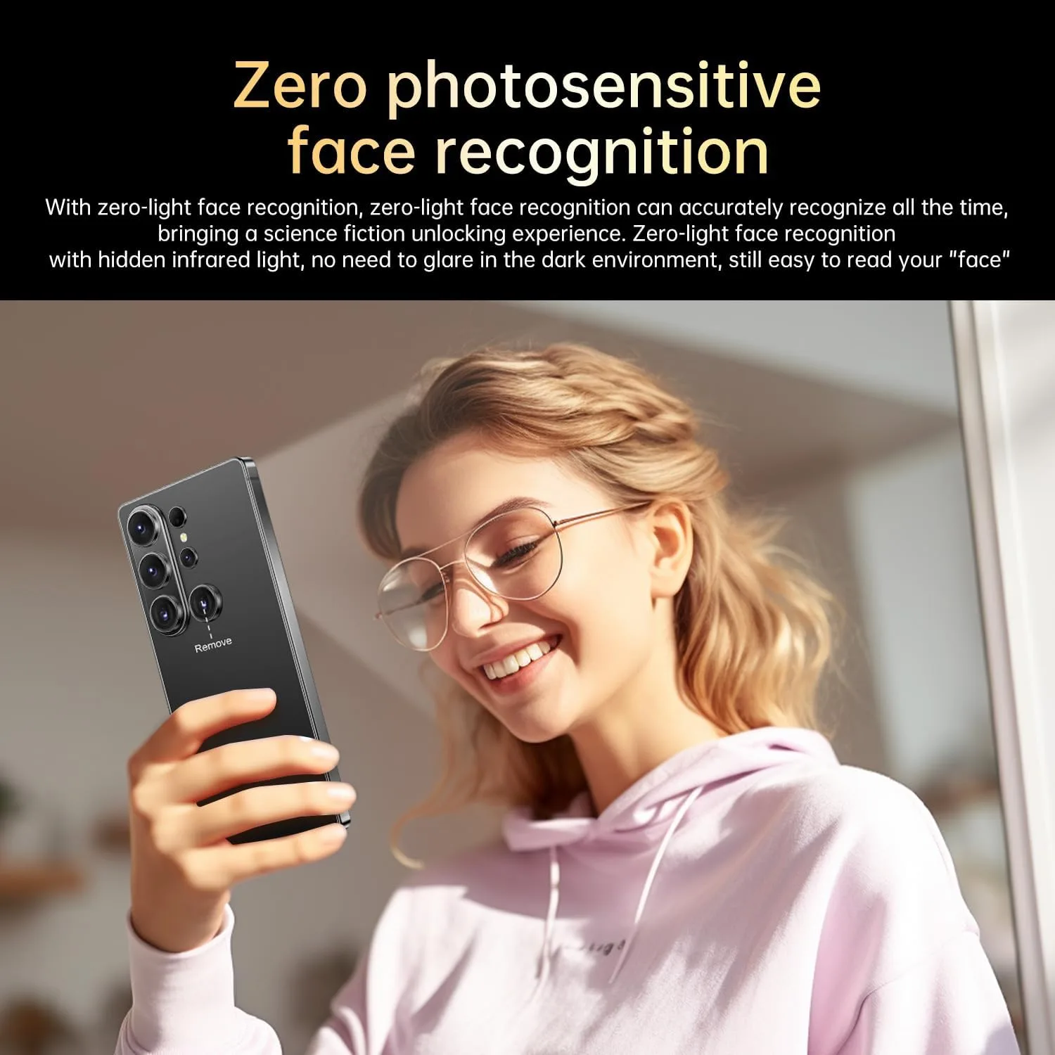 Huness 26 Ultra Unlocked Cell Phone,Built in Pen,16+1TB Unlocked Phone, Android 15 Battery 7000mAh 6.99" HD Screen Smartphone, 5G/Face ID/Fingerprint Lock/Dual SIM/GPS (Black, 16+1TB)