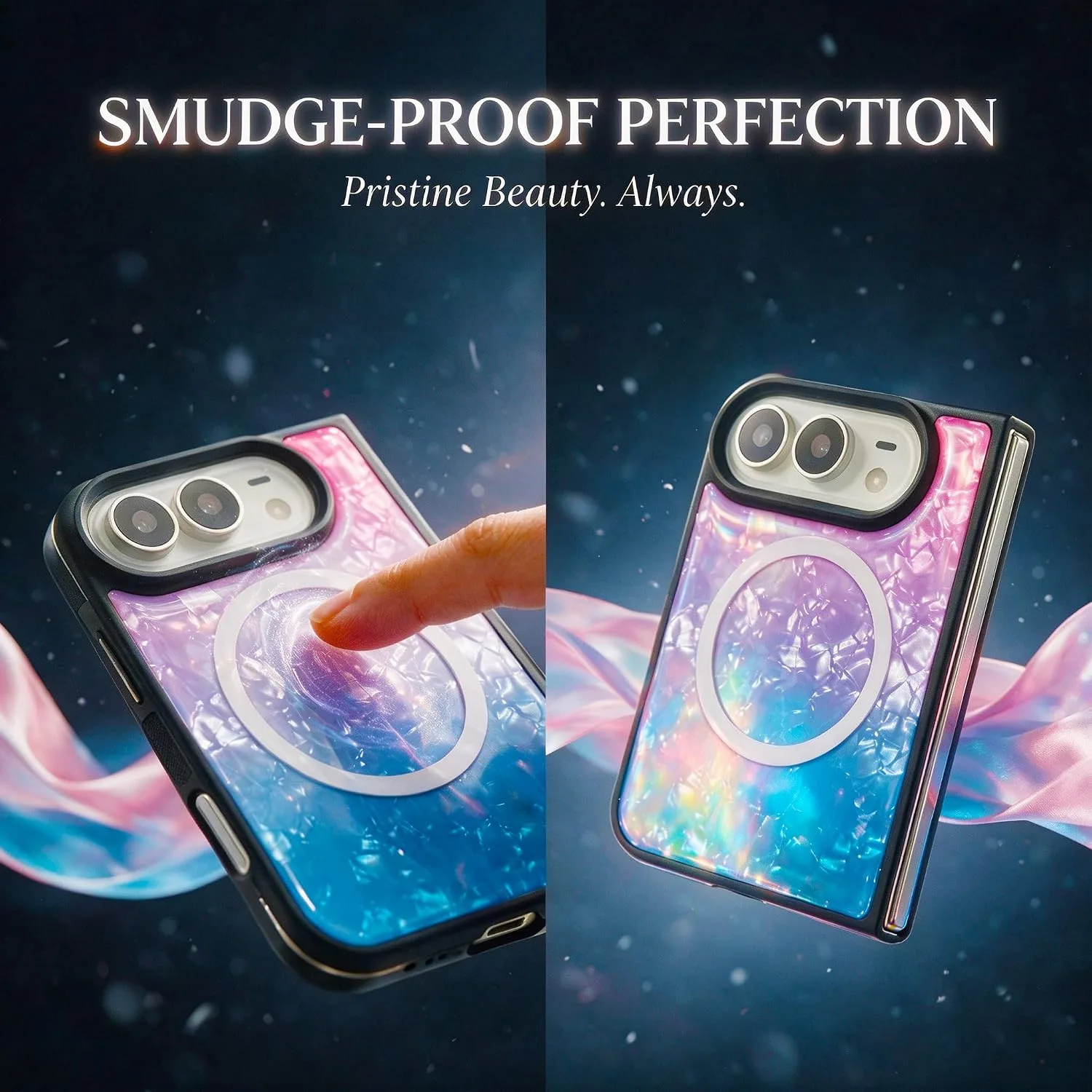 Losin for iPhone Duo Iridescent Purple Blue Shell Case