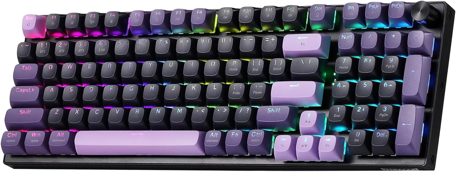 Teclado gamer Redragon K740 PRO Wireless RGB aluminio 95%
