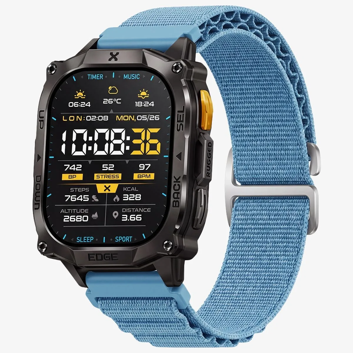 CARBINOX 22mm Quick Release Watch Bands, Fits Any 22mm Watch