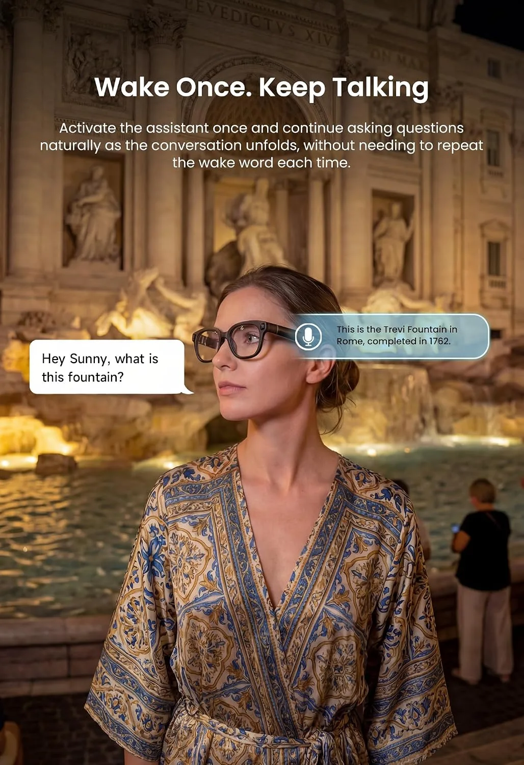 G5 AI Smart Glasses with Camera and Bluetooth, 13MP Video Recording Glasses