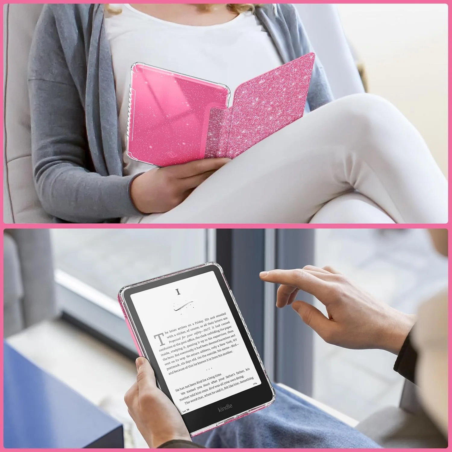 Fintie Clear Case for 7" Kindle Paperwhite 12th Gen 2024 & Kindle Colorsoft