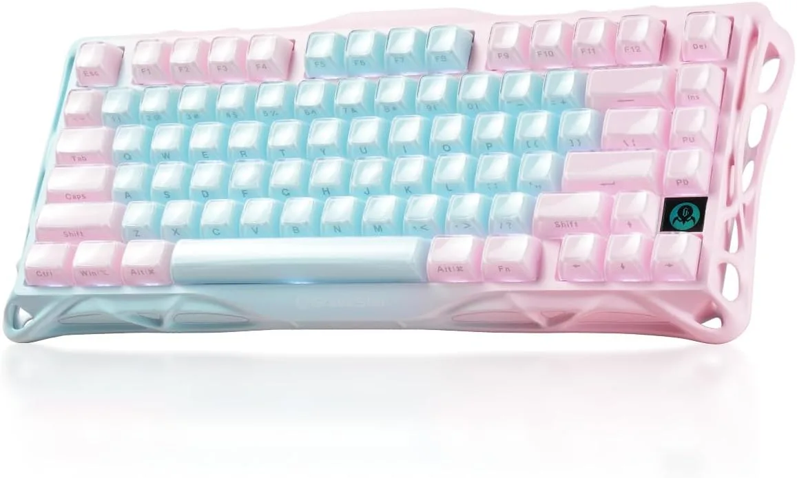 Teclado Gamer Gravastar Mercury K1 Lite 75% Mecánico Inalámbrico RGB