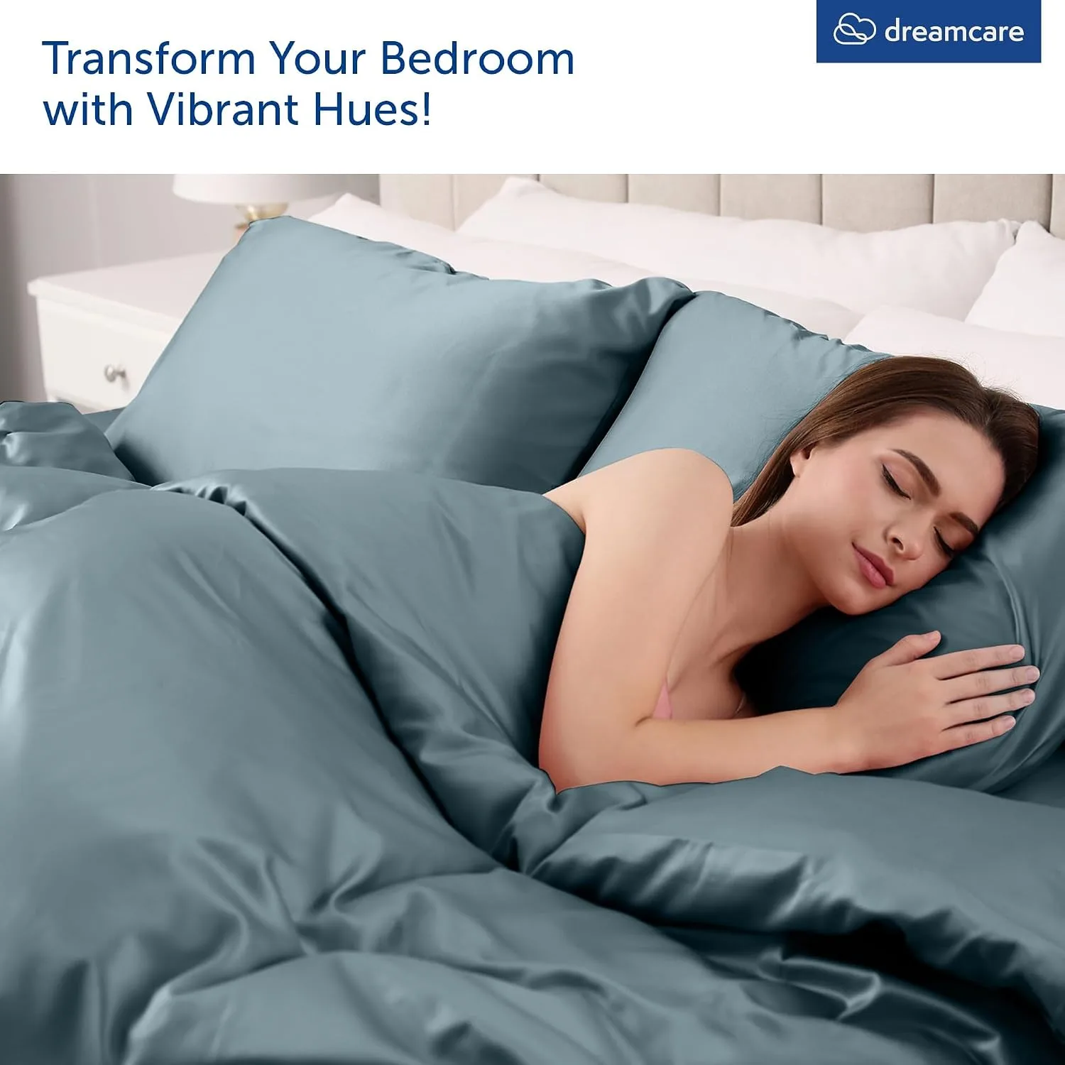 DREAMCARE King Size Sheets Set - 6 pcs Breathable Cooling Sheets King Size