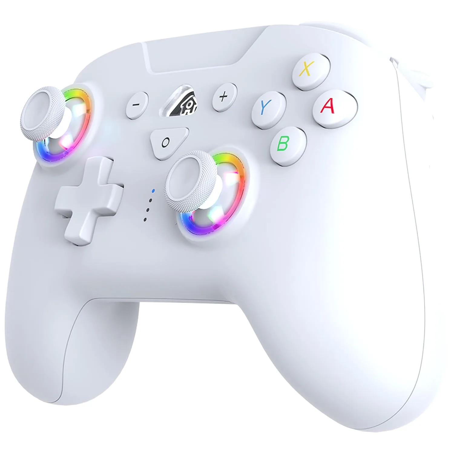 SUBSONIC Switch and Switch 2 Wireless Controller - LED Pro controller White