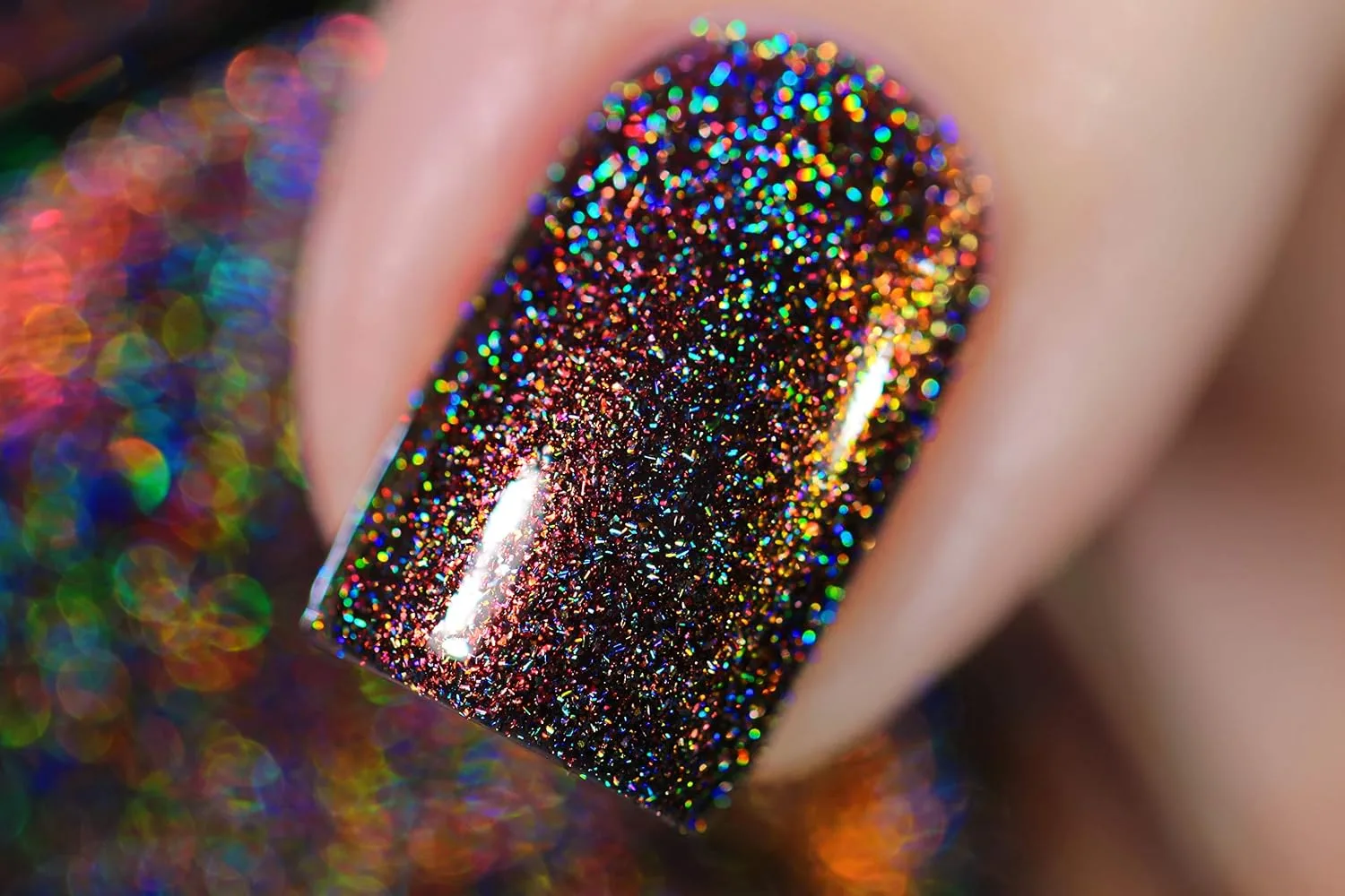 ILNP Candlelight - Orange to Green Color Kissed Ultra Holographic Nail Polish