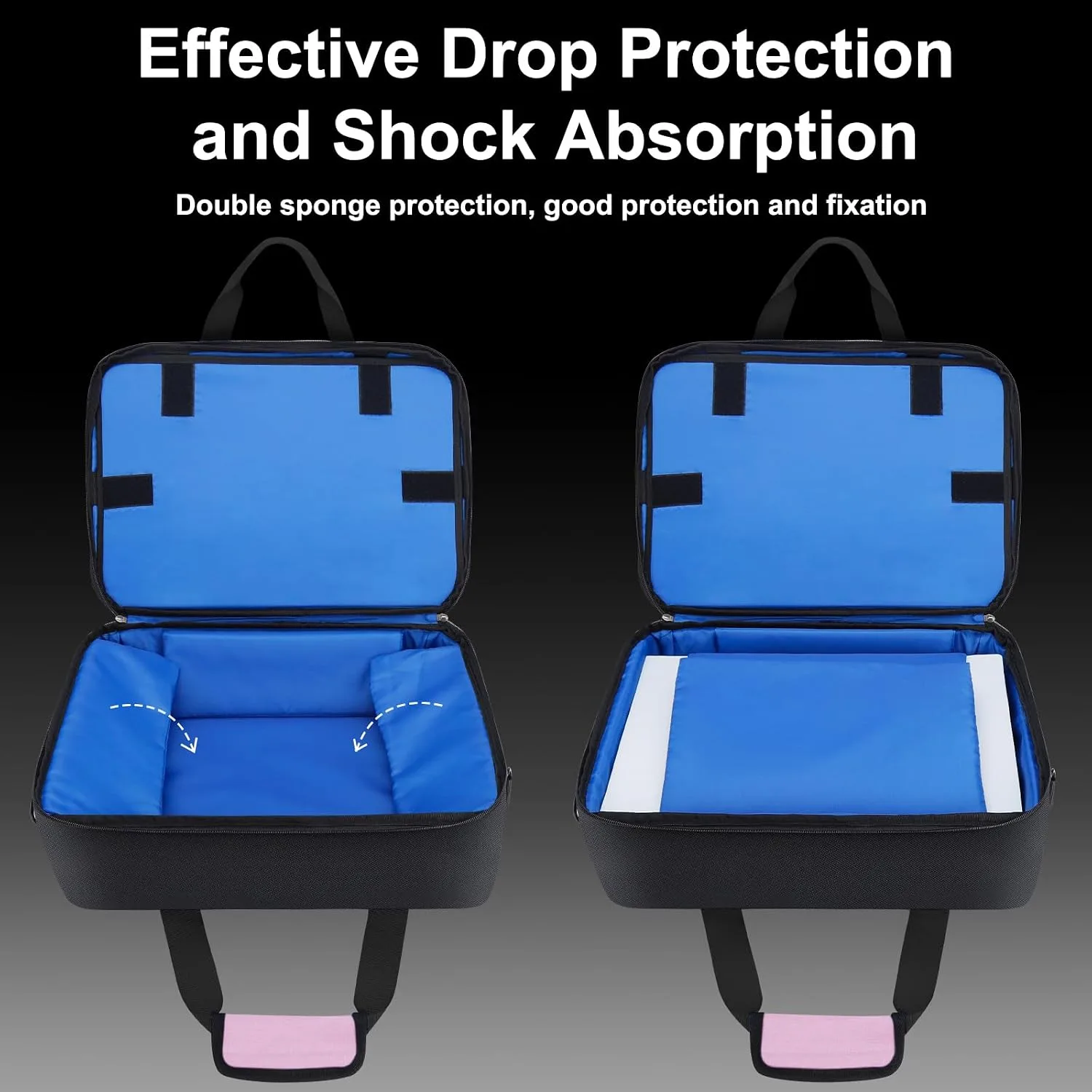 GDNasist Carrying Case Compatible with PS5/PS5 Pro/PS5 Slim, Pink