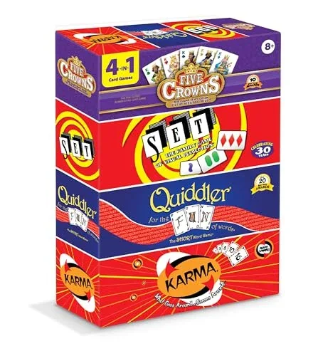 Five Crowns 4 Pack Bundle Card Games for Kids