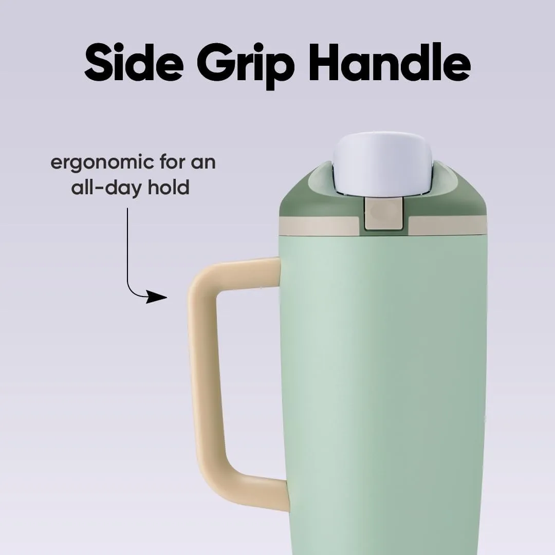 Owala FreeSip Tumbler - Stainless Steel - 40-oz. - Green (Eucalyptus)