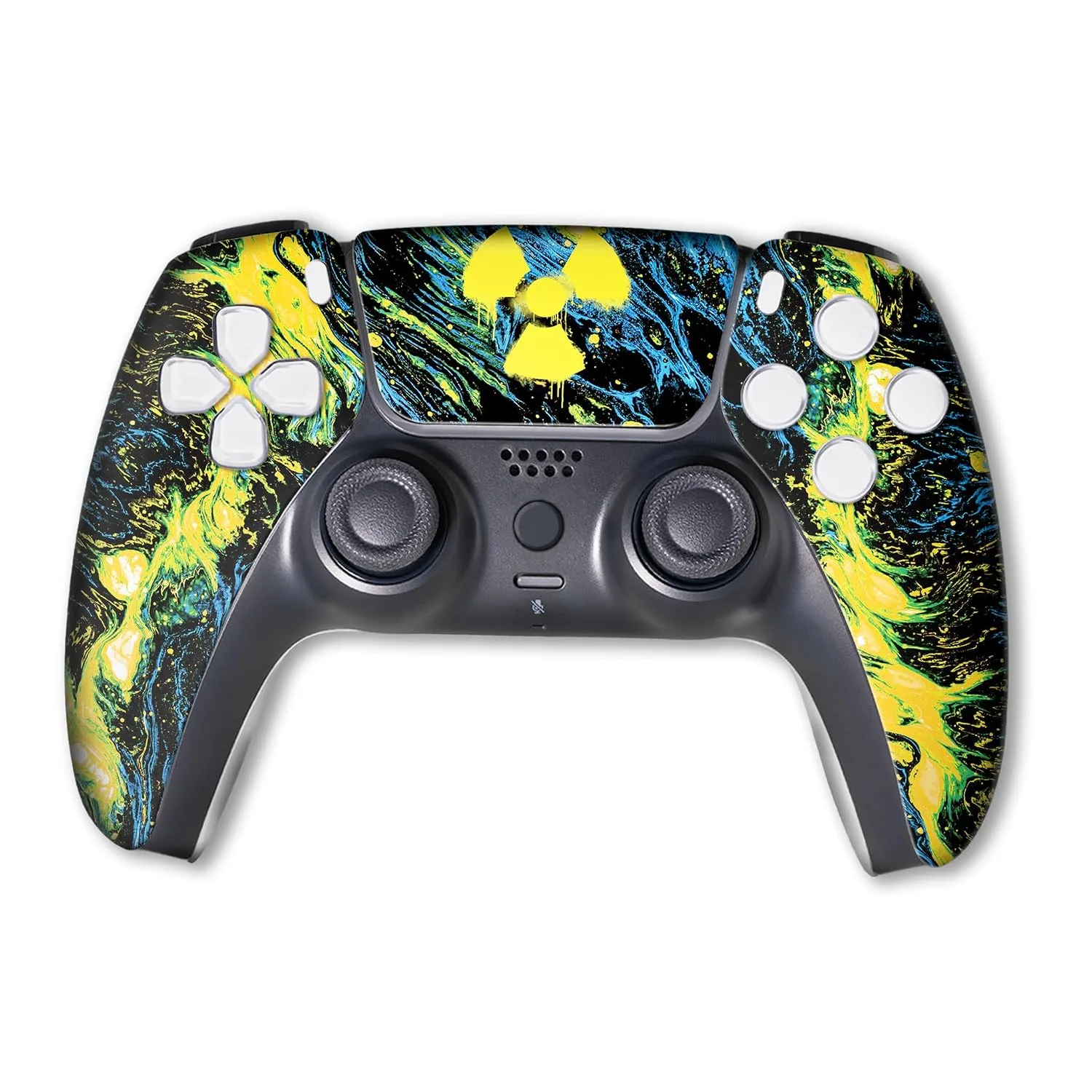 Radioactiive Custom PS-5 Controller Wireless compatible with Play-Station 5 Console by BCB Controllers | Proudly Customized in USA with Permanent HYDRODIP Printing(NOT JUST A SKIN)(MODDED)