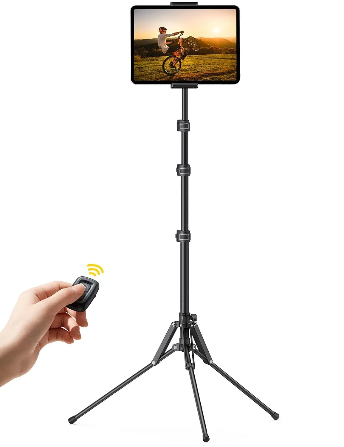 Lamicall Tablet Floor Tripod Stand 64.9" Fast Adjustable Height iPad Holder