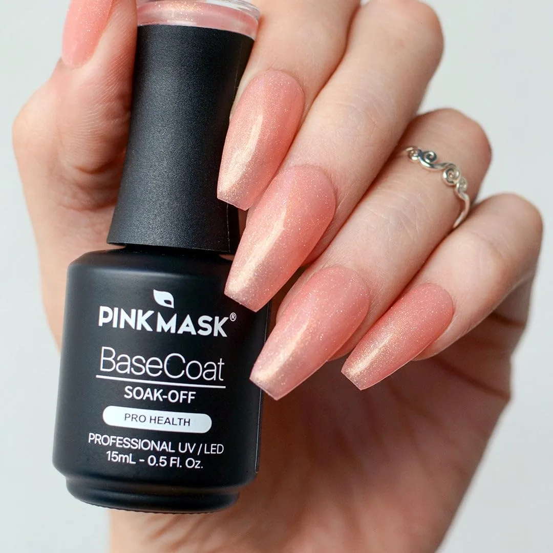 PINK MASK Gel Color - Color Base Coat - Heartbreaker - Professional Polish Nails -15 ml - 0.5 Oz - Gel Polish UV/LED