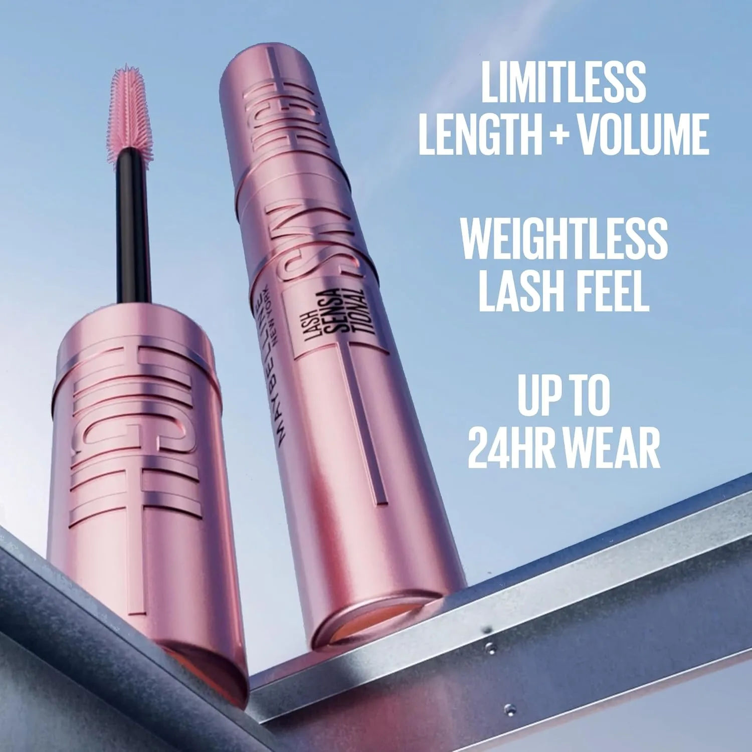 Maybelline Lash Sensational Sky High Mascara, Volumizing, Burgundy Haze
