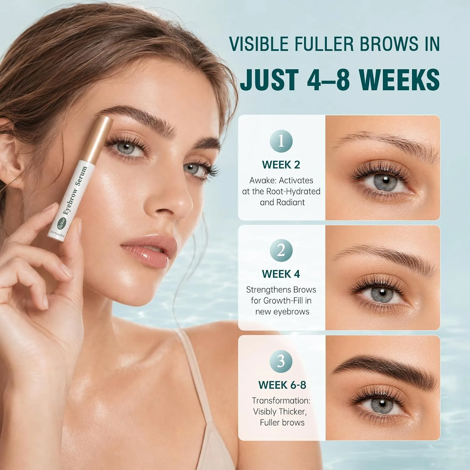 BIYSBER Eyebrow Growth Enhaning Eyelash Primer with Hyaluronic Acid