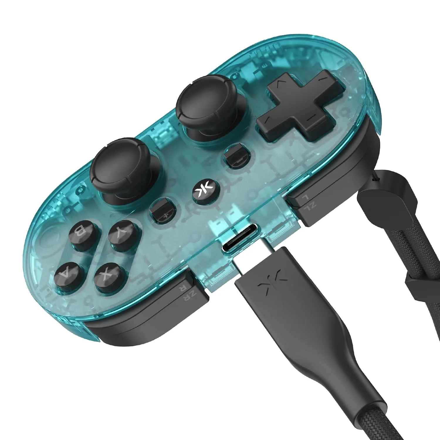 CRKD ATOM+ Wireless Mini Controller - Compatible with Nintendo Switch 2, Switch OLED, iOS, Android, PC & Smart TV - Glacier Blue Edition