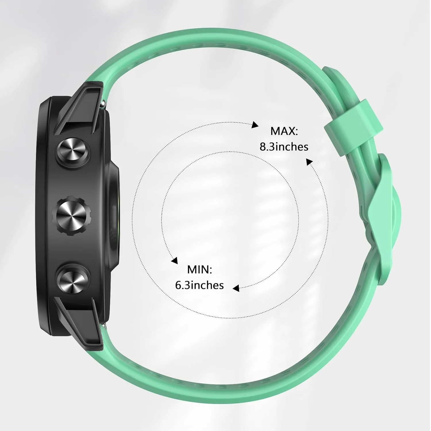 Compatible with Coros Pace 2 Watch Band, 20mm Quick Release Sports Silicone Watch Band Breathable Wristband Strap Women Men Strap for COROS APEX 2/APEX 42mm