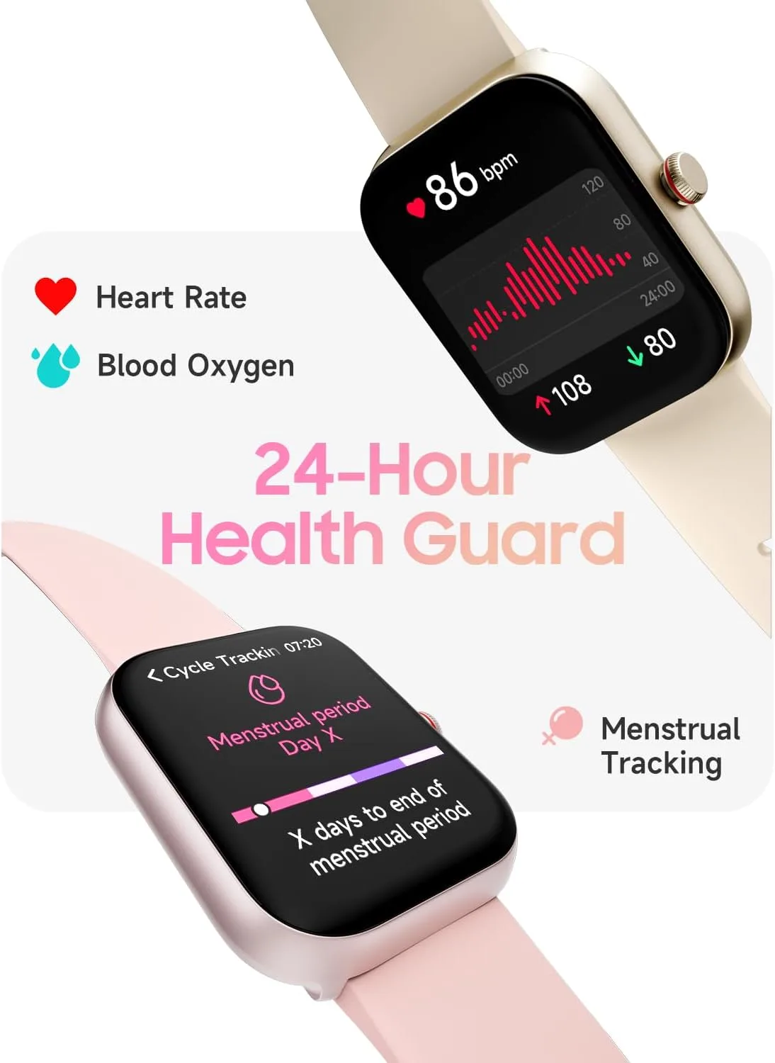 1.91" Smart Watch for Women with ALEXA, Fitness Watch for Android iOS Phone