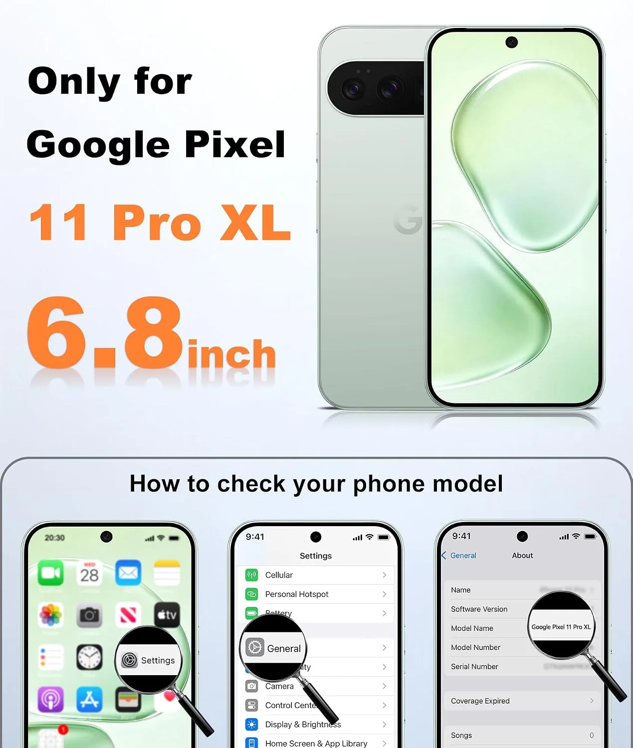 FNTCASE for Google Pixel 11 Pro XL Case Fit for MagSafe Light Green