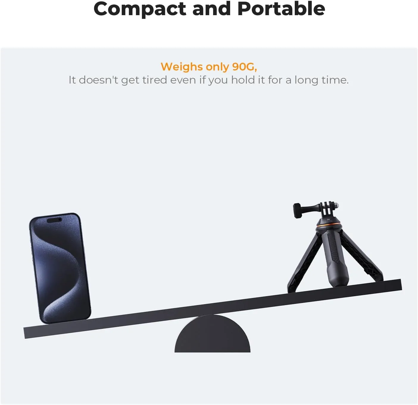 K&F CONCEPT 33.5cm/13.2" Mini Desktop Selfie Stick Action Camera Tripod