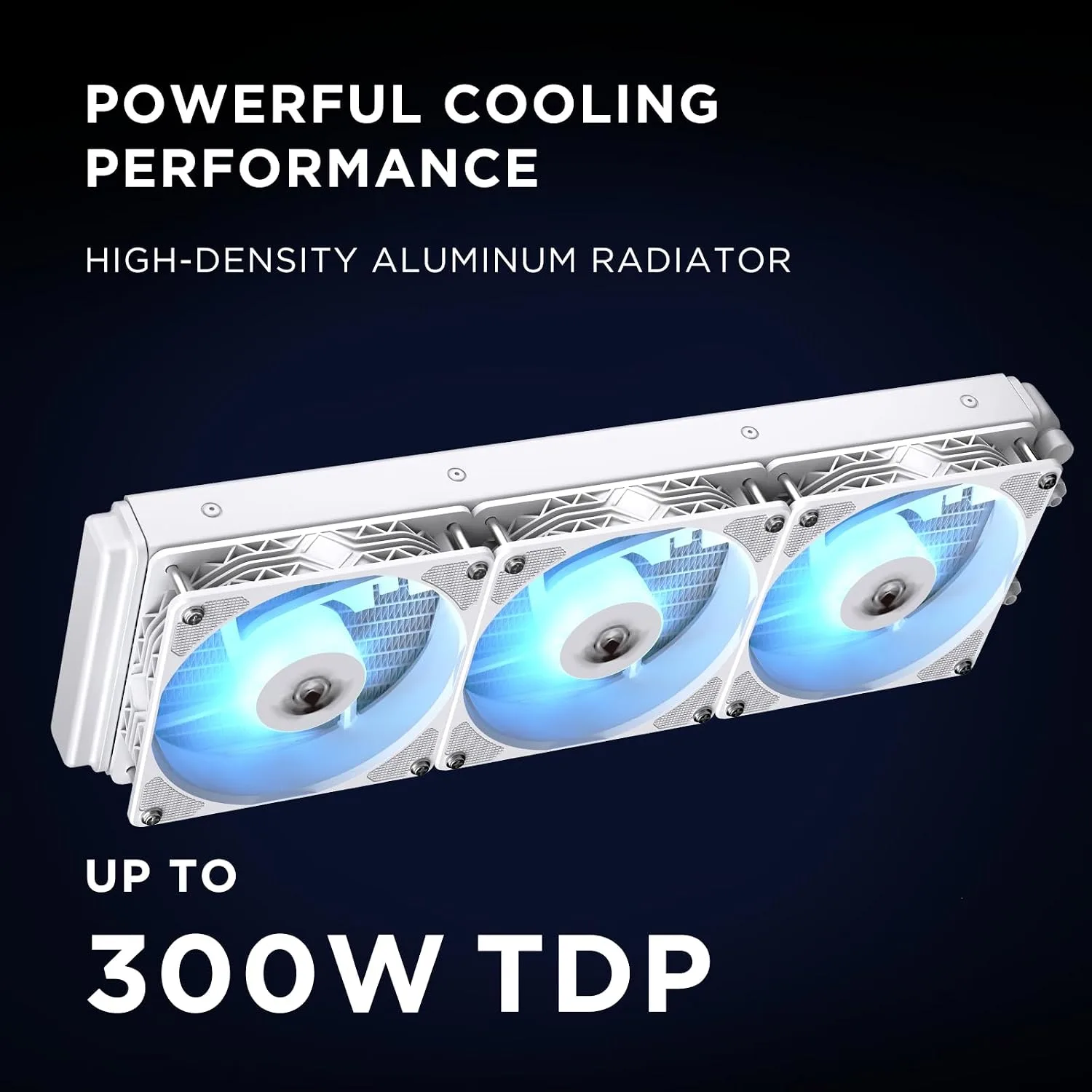 TK1 ARGB Water Cooling CPU Cooler,800-2000RPM ARGB PWM Fans,for Intel LGA115X/1200/1700/1366/2011/2066,for AMD:FM2/FM2+/AM3/AM3+/AM4/AM5 (White-360mm)