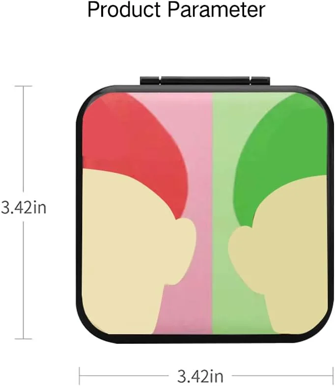 PERFECTSIGHT Cute Switch Game Card Case Compatible with Nintendo Switch Lite/ OLED 12 Slots Game Holder Cartridge Case for Game and SD Cards, Kawaii Portable Compact Game Storage Box, Red & Green