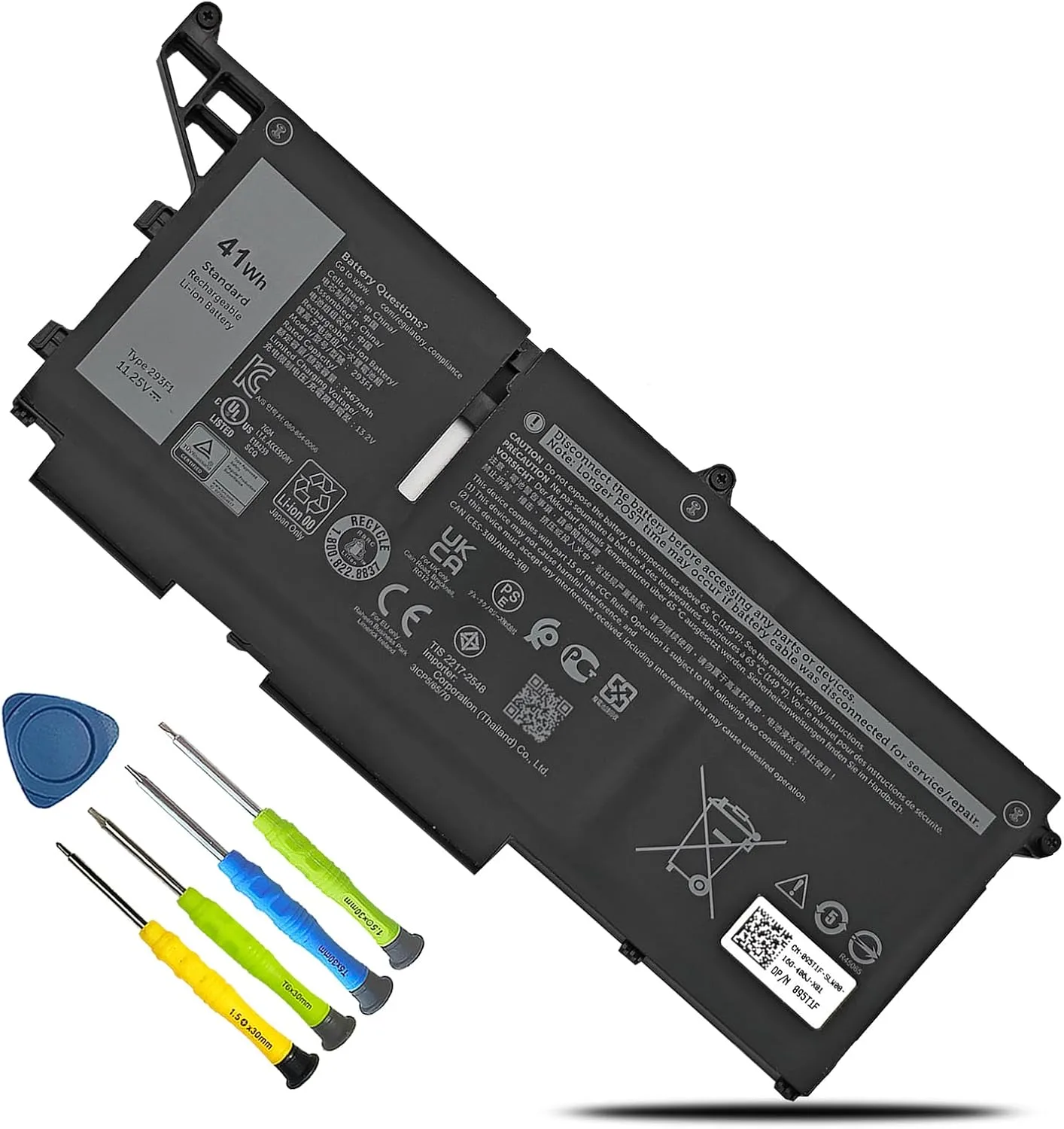 293F1 Laptop Battery for Dell Latitude 5330 5430 5530 7530 Series