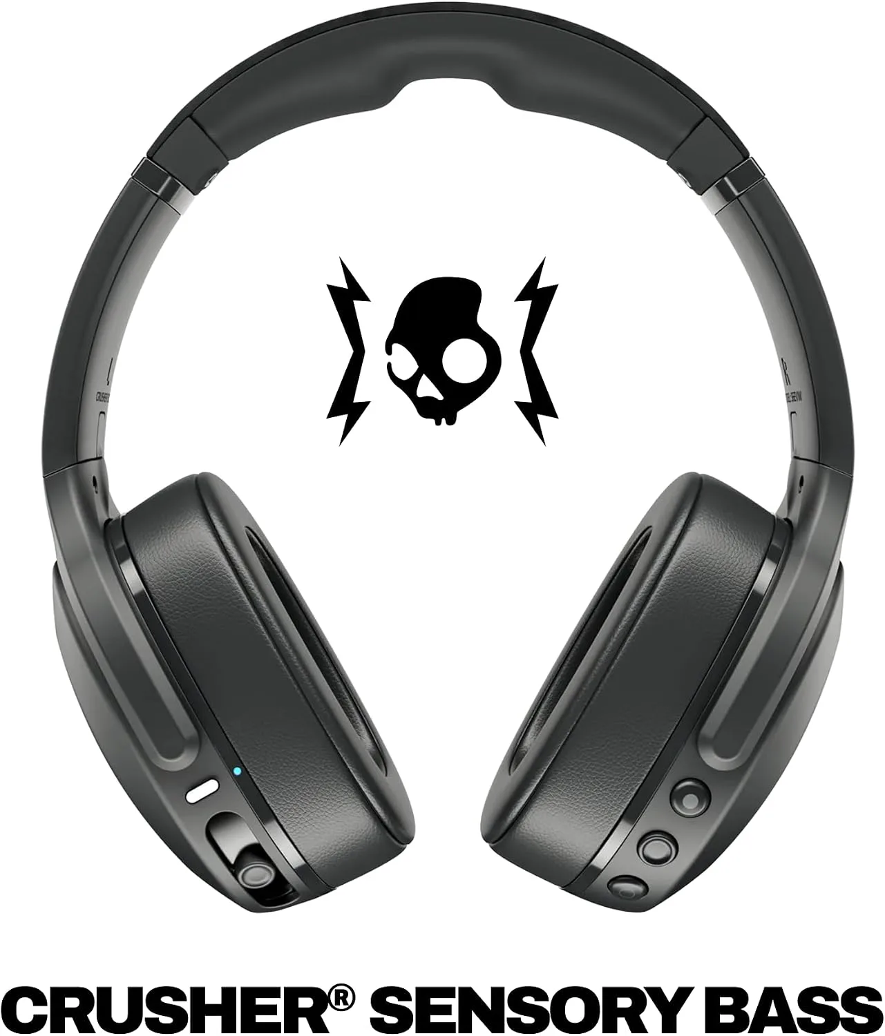 Skullcandy Crusher Evo Wireless Multi-Sensory Bass Headphones - True Black
