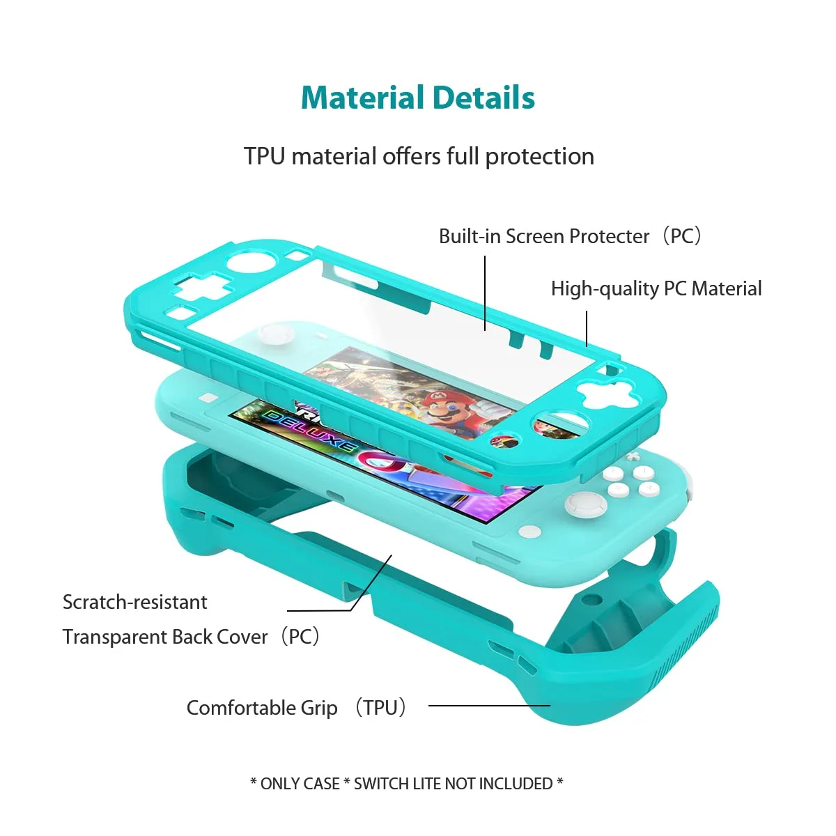 Switch Lite Case Protective Case for Nintendo Switch Lite