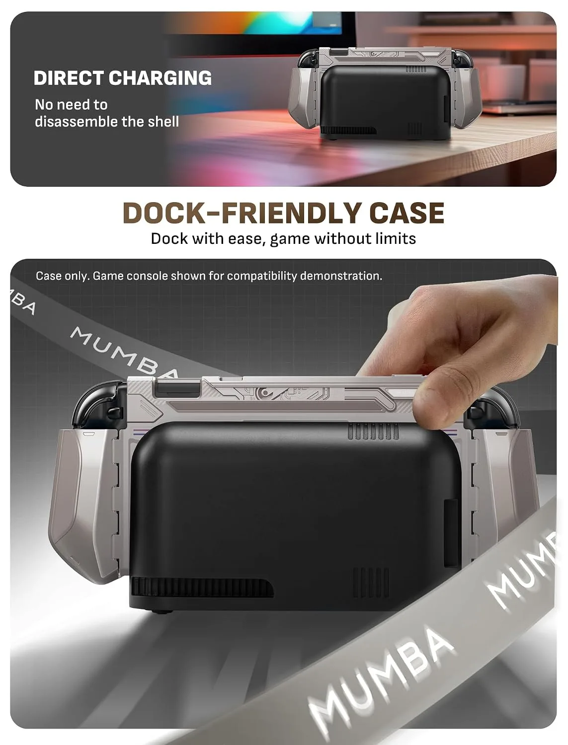 Mumba Dockable Protective Case for Nintendo Switch 2,Blade Series,Gamer