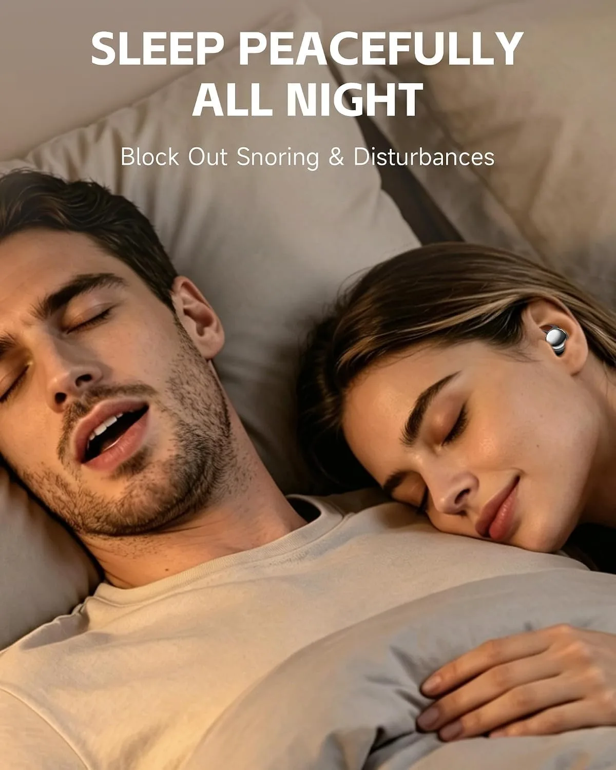 Sleep Pod for Side Sleepers, Ultra Mini Noise Cancelling Sleep Earbuds