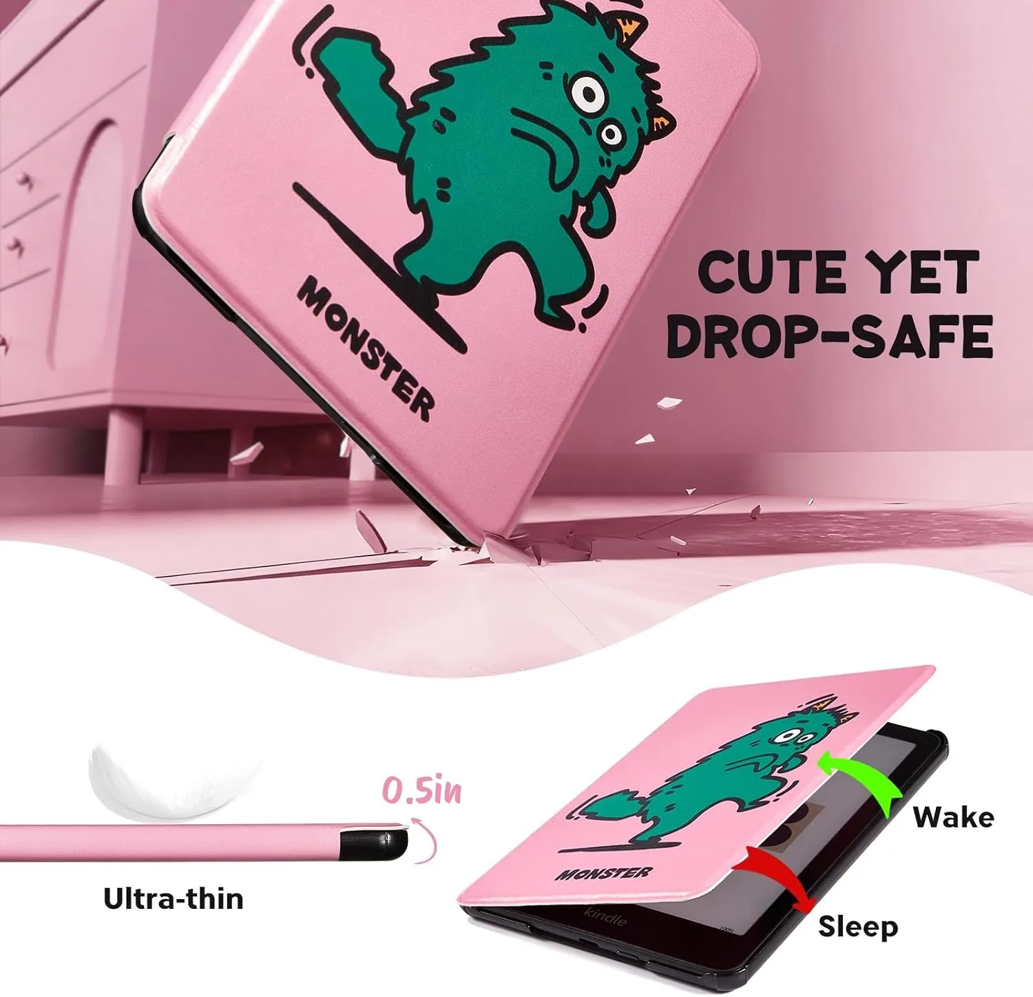 CoBak Magnetic Case for 7" Kindle Paperwhite 12th 2024 and Kindle Colorsoft