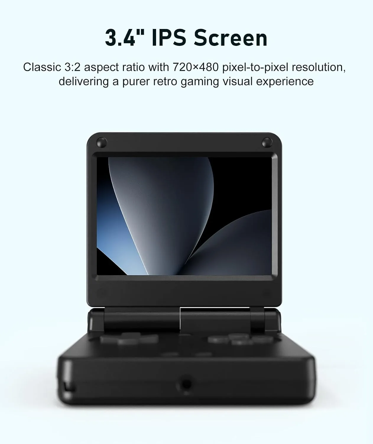 RG SP Flip Retro Handheld Game Console Linux RGSP Portable Game Console with 3.4'' IPS Screen RG SP Supports HDMI Wi-Fi 3300mAh NO Preloaded Games 16GB