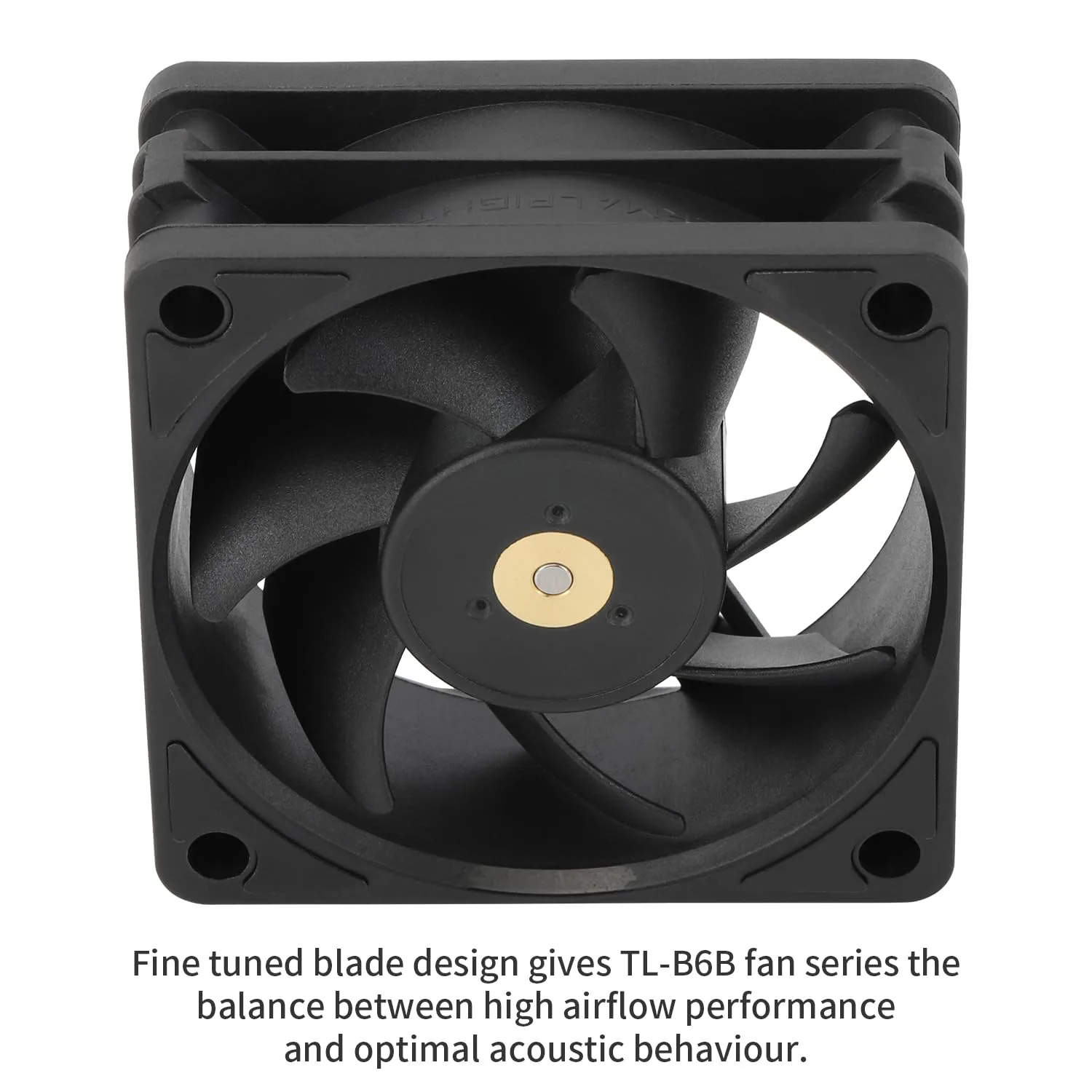 Thermalright TL-B6B 60mm CPU Cooler Fan,Silent Computer Case Fan,6025 Case Cooling,DC 12V CPU Mute Cooling, 3200RPM Speed, Low Noise 20.17dba(Black)