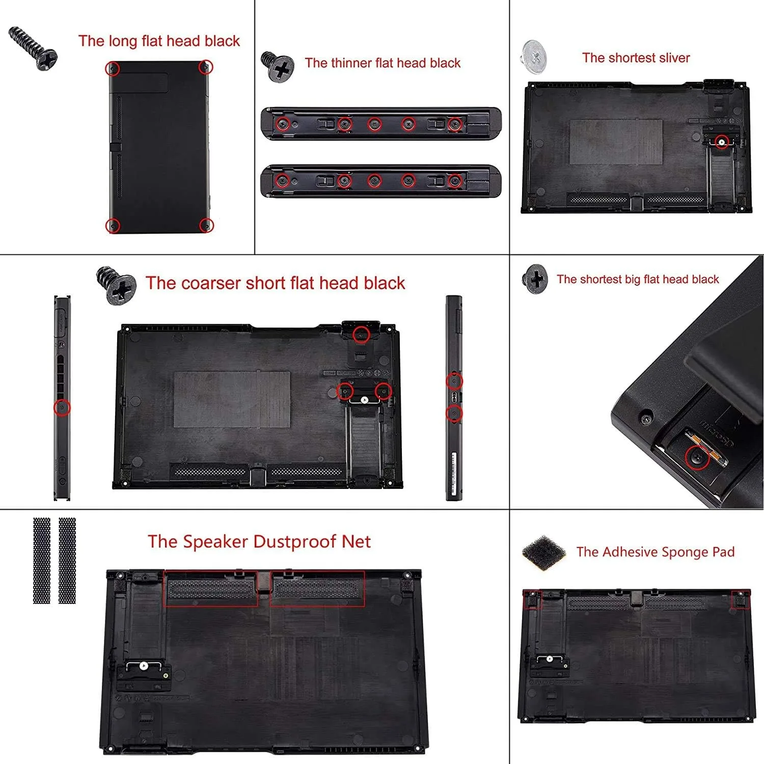 eXtremeRate DIY Replacement Shell Buttons for Nintendo Switch, Back Plate for Switch Console, Housing with Colorful Buttons for Joycon Handheld Controller - Glacier Blue [No Electronics Parts]