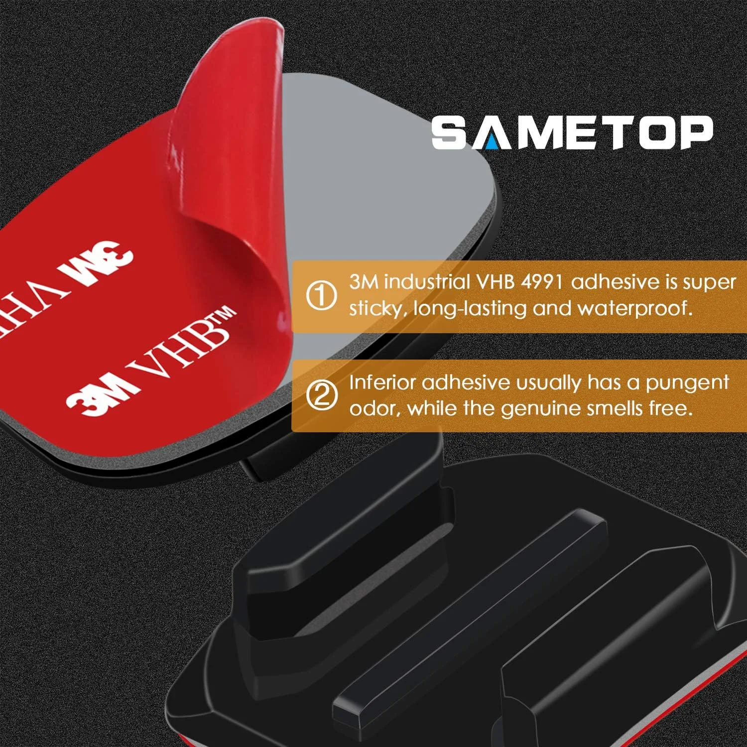Helmet Adhesive Mounts Curved Sticky Flat Attachment for GoPro