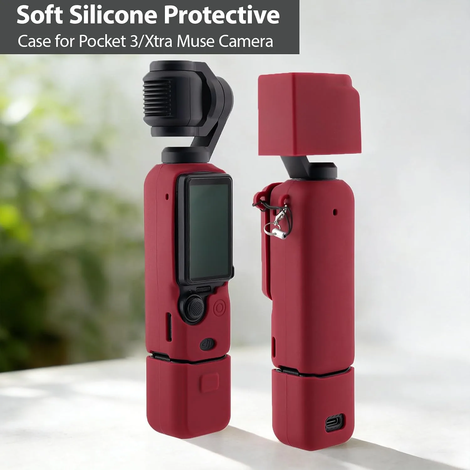 Case for DJI Osmo Pocket 3 / Xtra Muse Camera - Dark Red