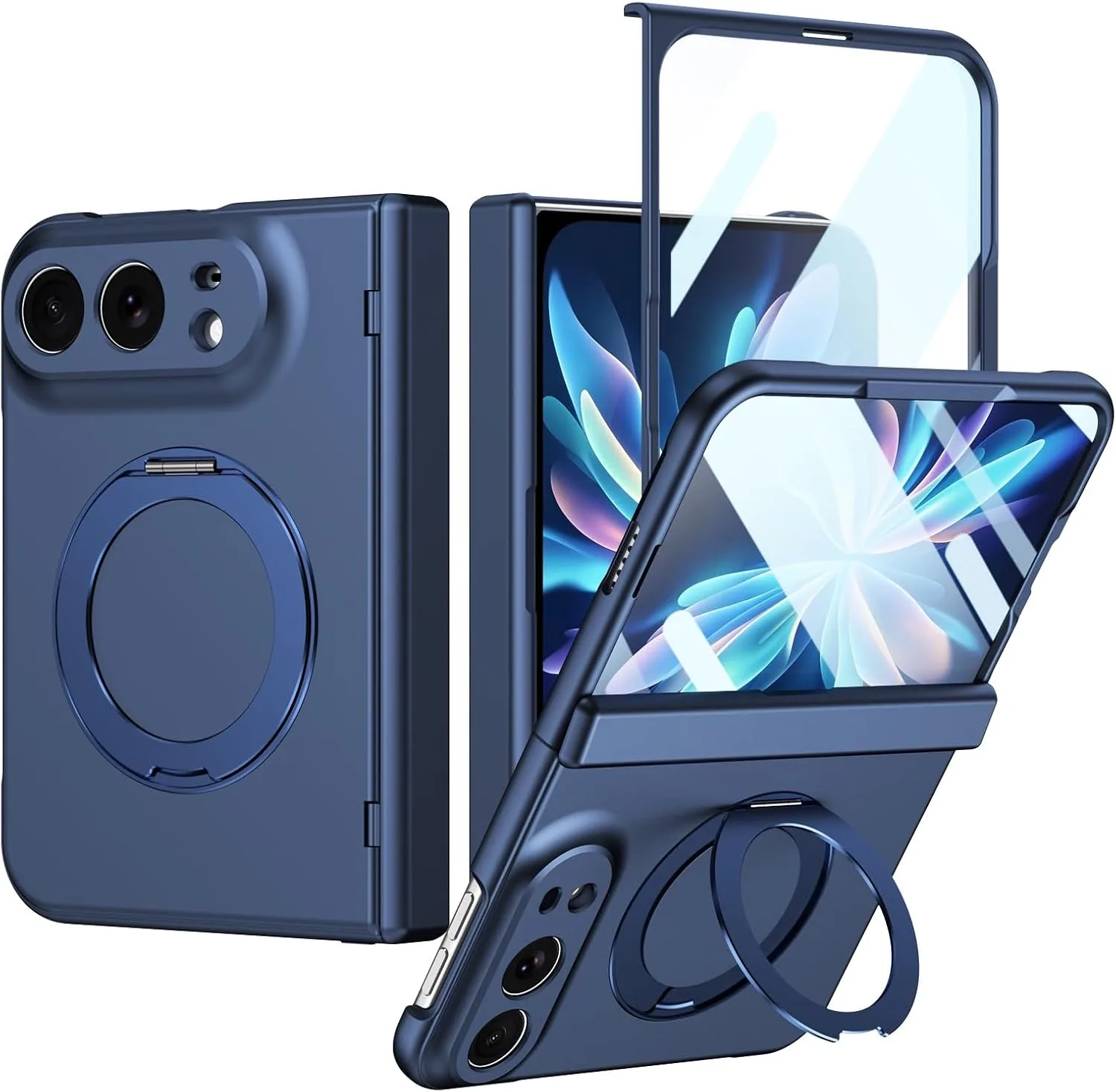 for iPhone Duo Case with Hinge Protection, Blue