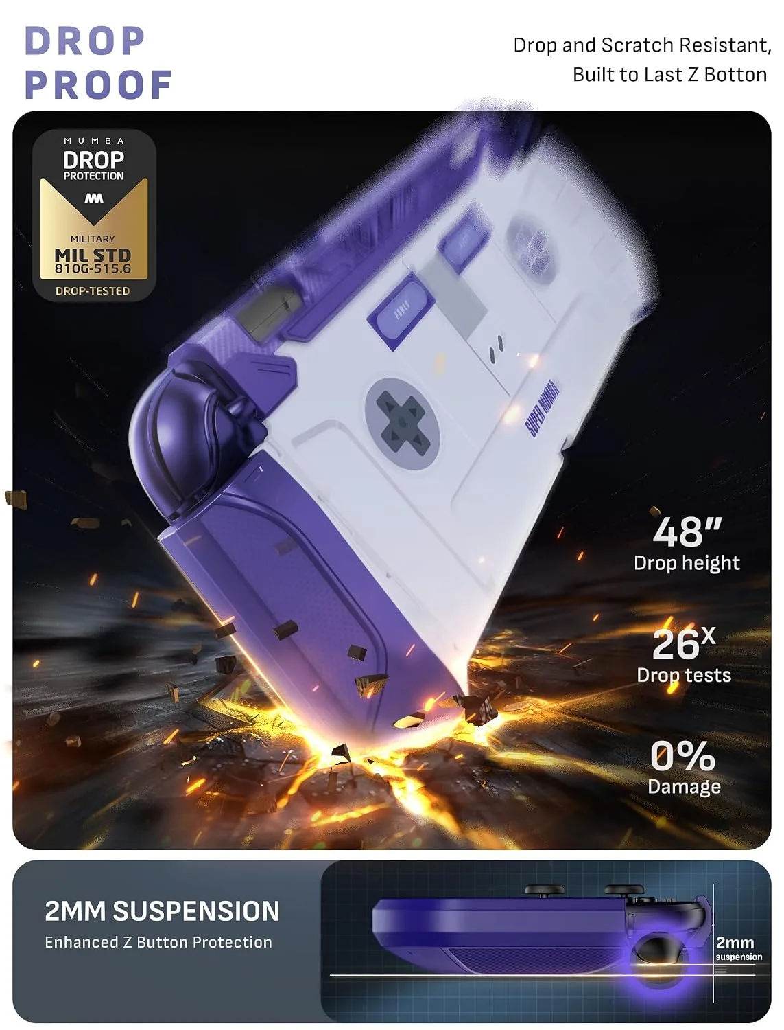 Mumba Dockable Protective Case for Nintendo Switch 2,Blade Series,Retro