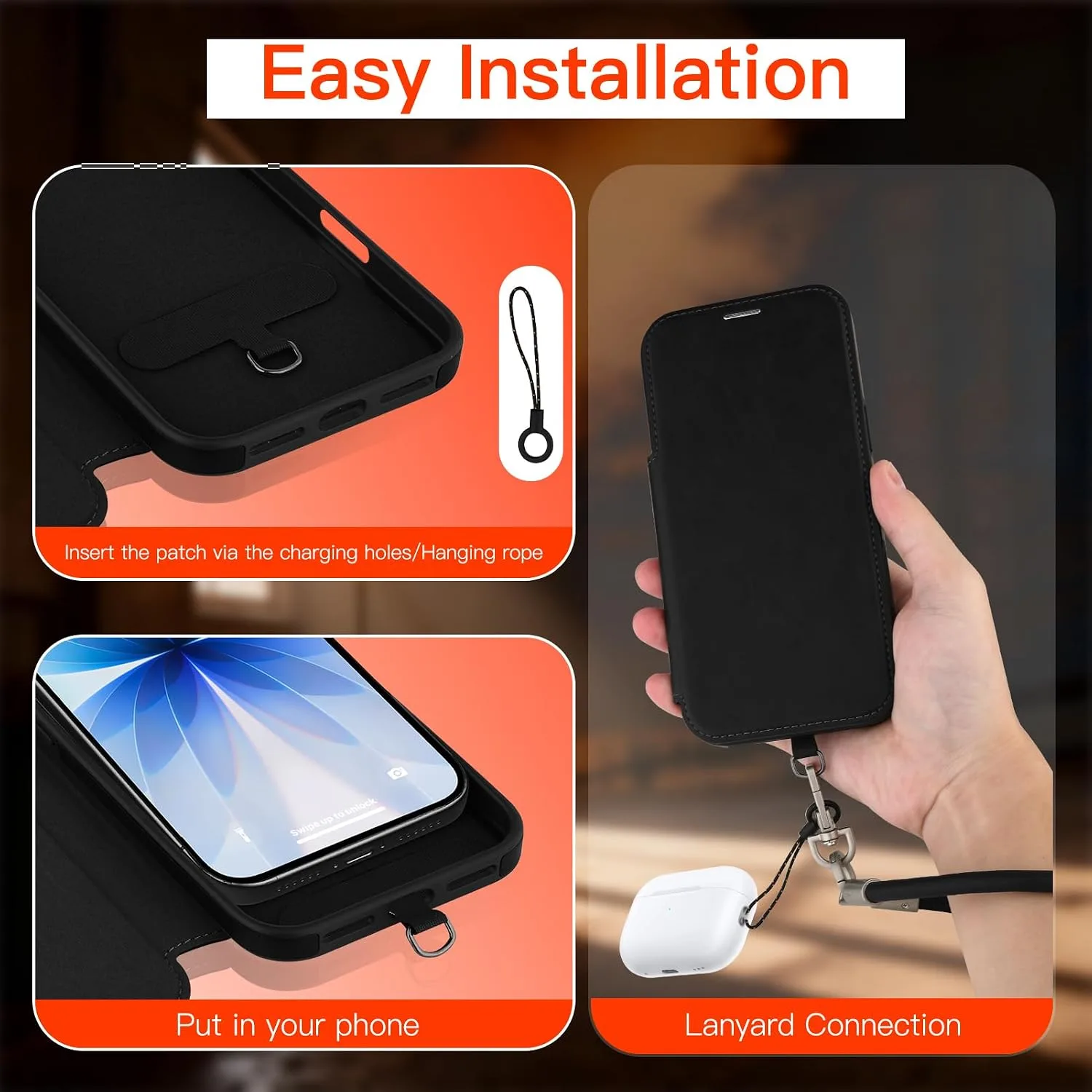 Wallet Phone Case Crafted for iPhone 17 Black