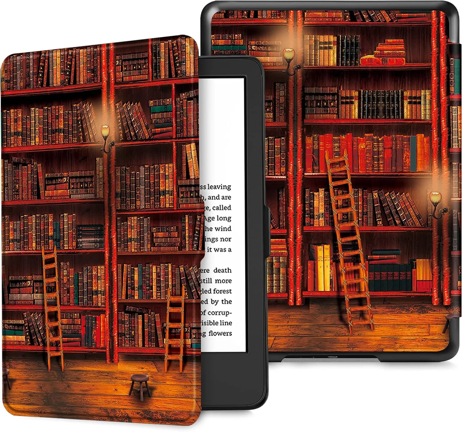 Fintie Slimshell Case for 6" Kindle 2024/2022 11th Generation, Library