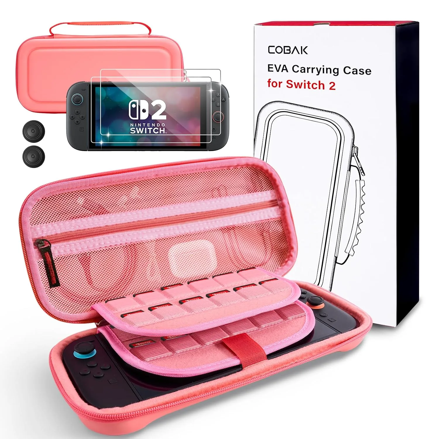CoBak Large Capacity Carrying Case for Nintendo Switch 2 (2025)