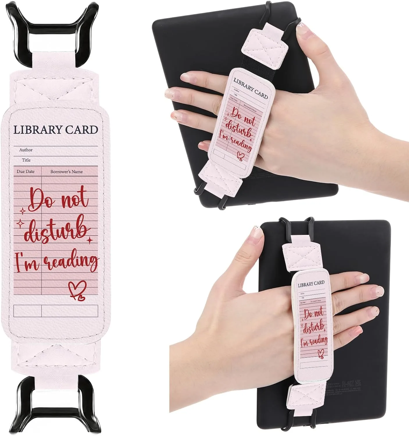 Soporte de mano Berirexrion para Kindle y e-readers 6-8 pulgadas color rosa