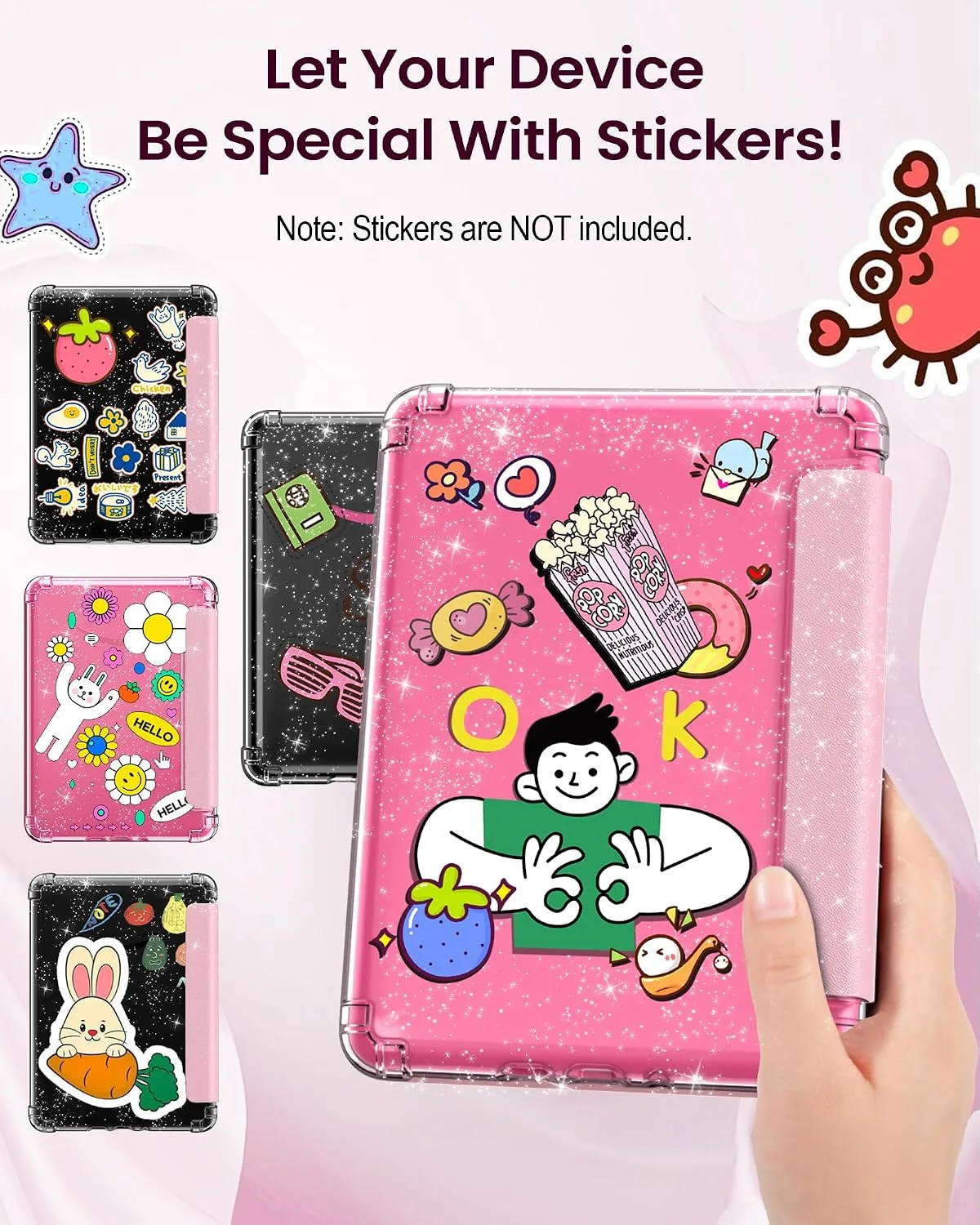 MoKo Case for 7" Kindle Paperwhite 12th Gen & Colorsoft 2024, Pink