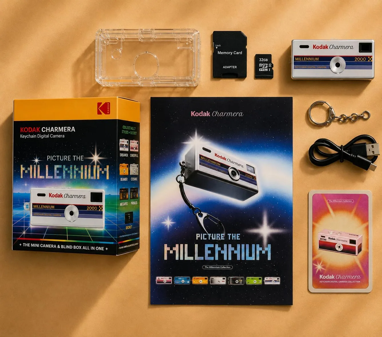 Kodak Charmera Keychain Digital Camera Blind Box Millennium