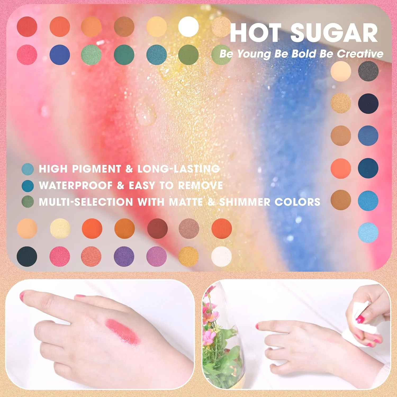 Hot Sugar Makeup Kit with Train Case for Teens and Women (Purple)