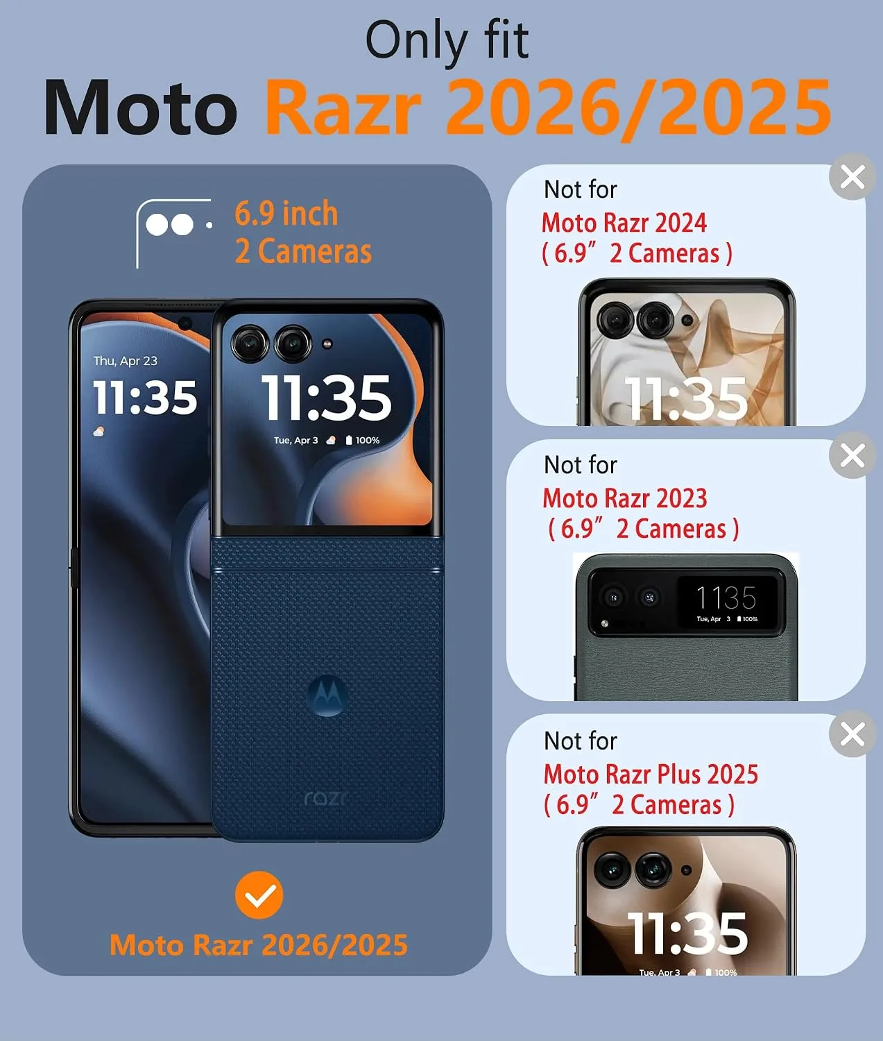 FNTCASE for Motorola Razr 2026/2025 Case, Fit for Magsafe, Hinge Protection